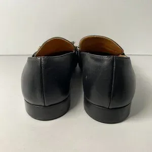 Chloe Shoes Chlo Olly Fringe Leather Loafers Womens Size 37 Black Slip On Flats Shoes Gold Poshmark